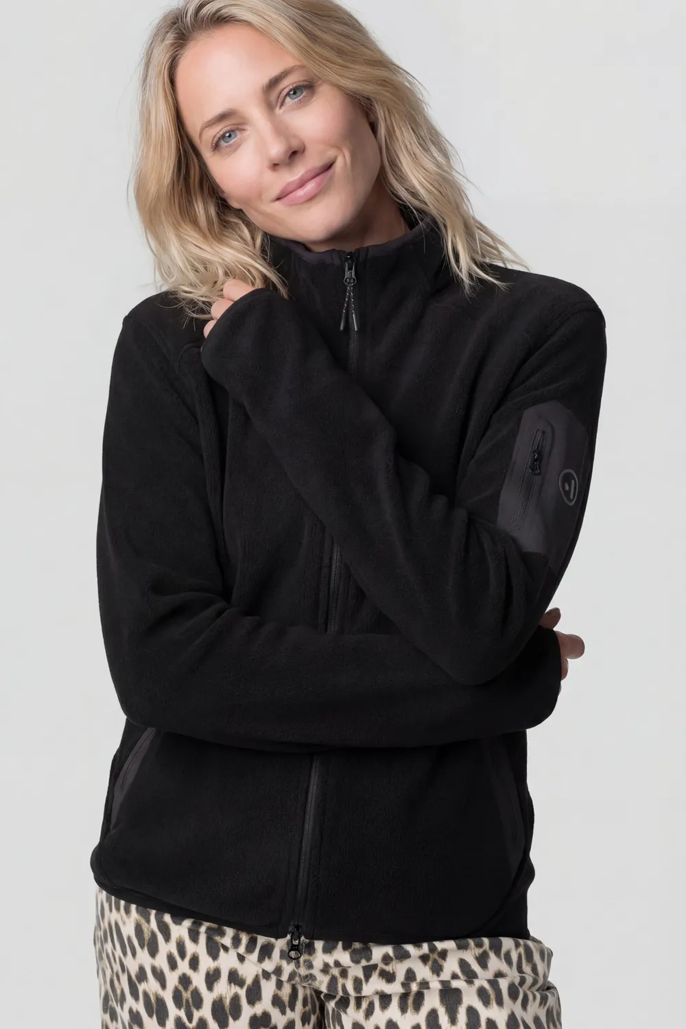 Alife & Kickin SagaAK F Fleece Sweat Jacket Schwarz Damen