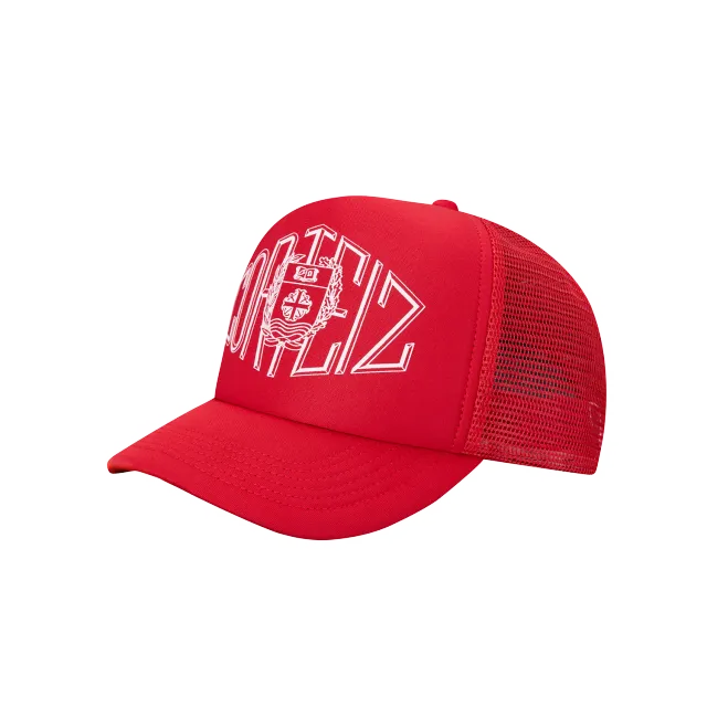 Corteiz Sophomore Trucker Cap rot verstellbar