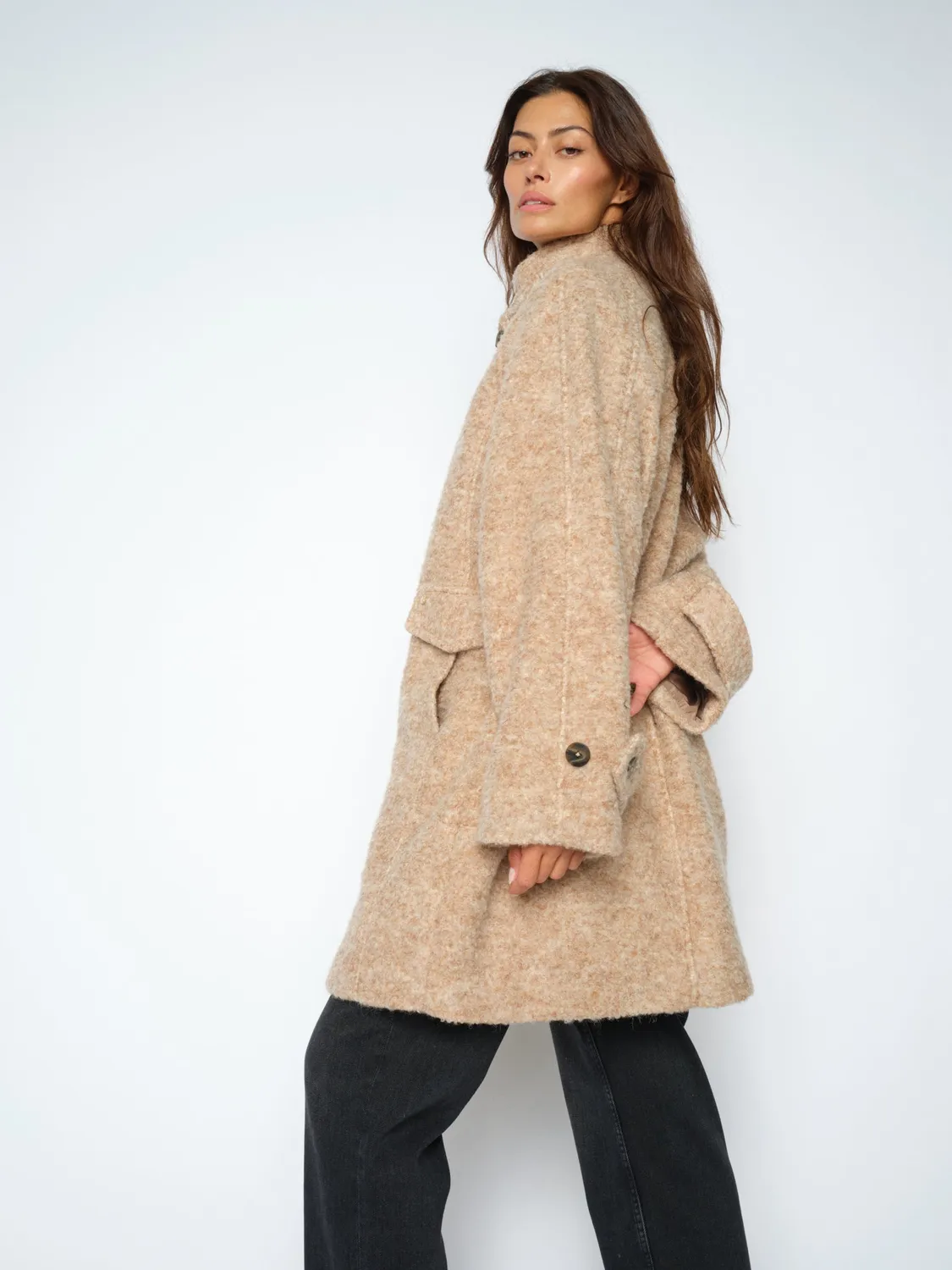 Mos Mosh MMIsaline Orla Mantel Oversize Duffel Wollmix