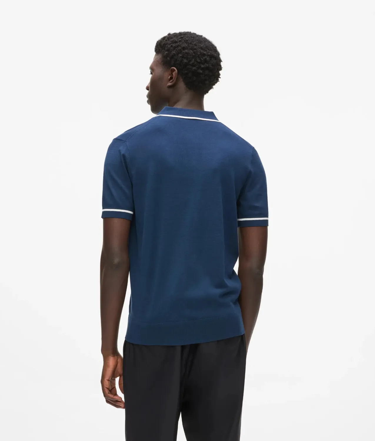 Karl Lagerfeld Contrast Piping Poloshirt Strick