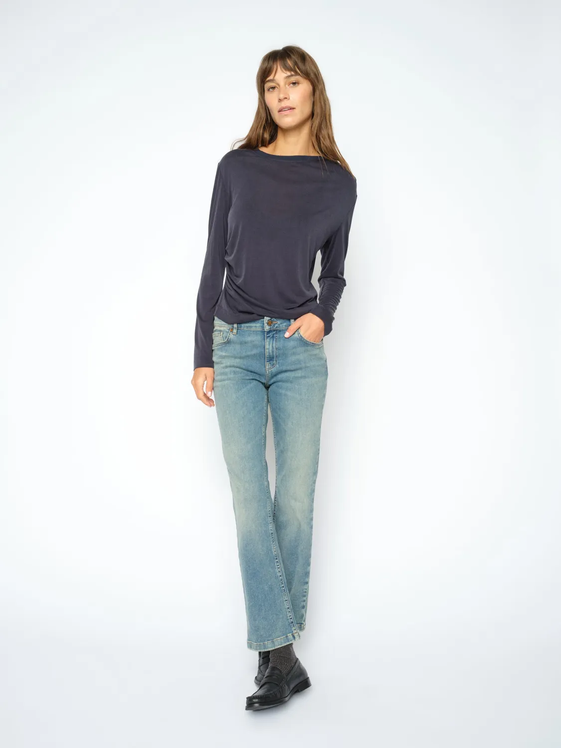 Mos Mosh MMAshley Imera Jeans Vintage Blue Bootcut