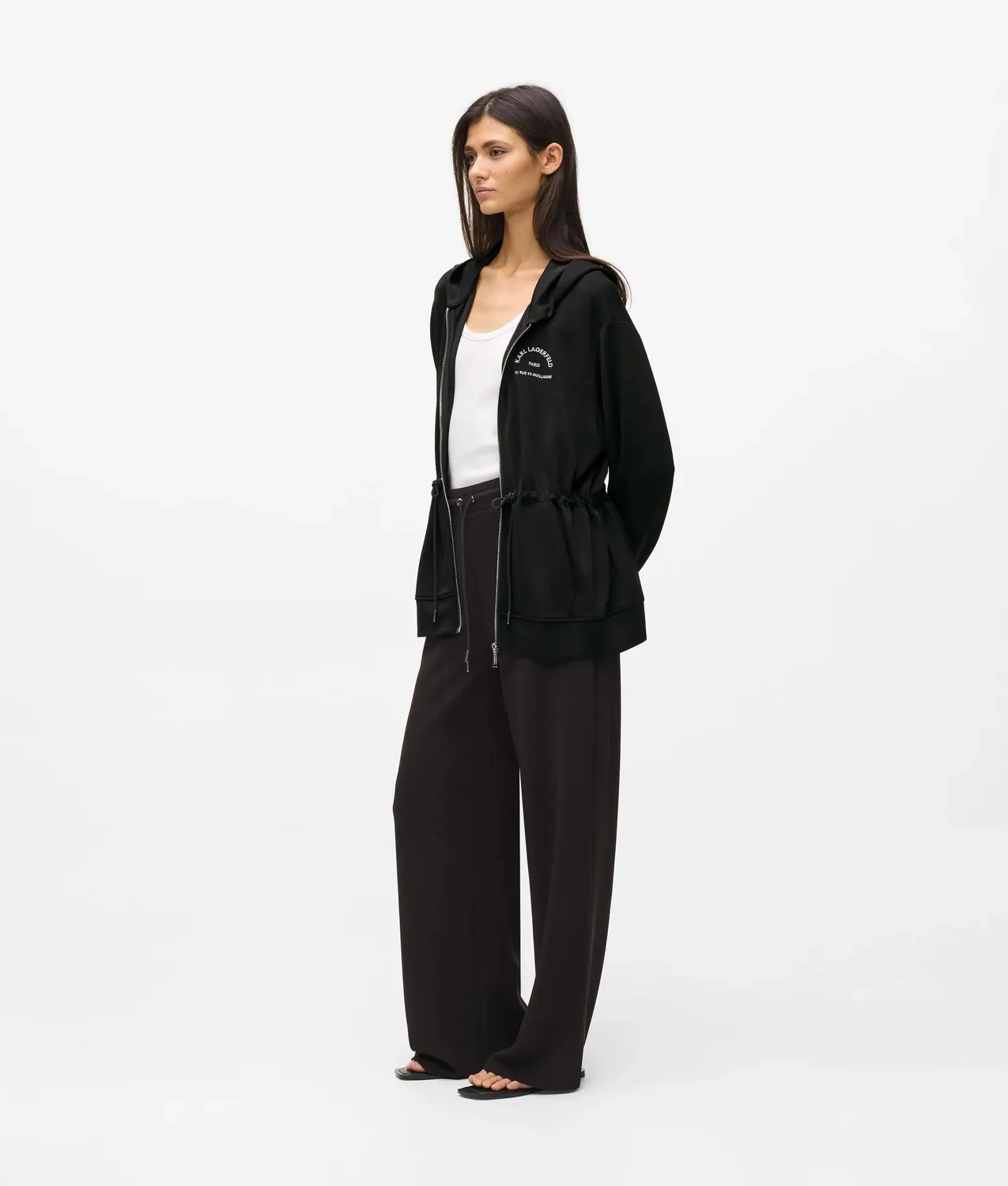 Karl Lagerfeld Rue St-Guillaume Hoodie Zip Tailliert
