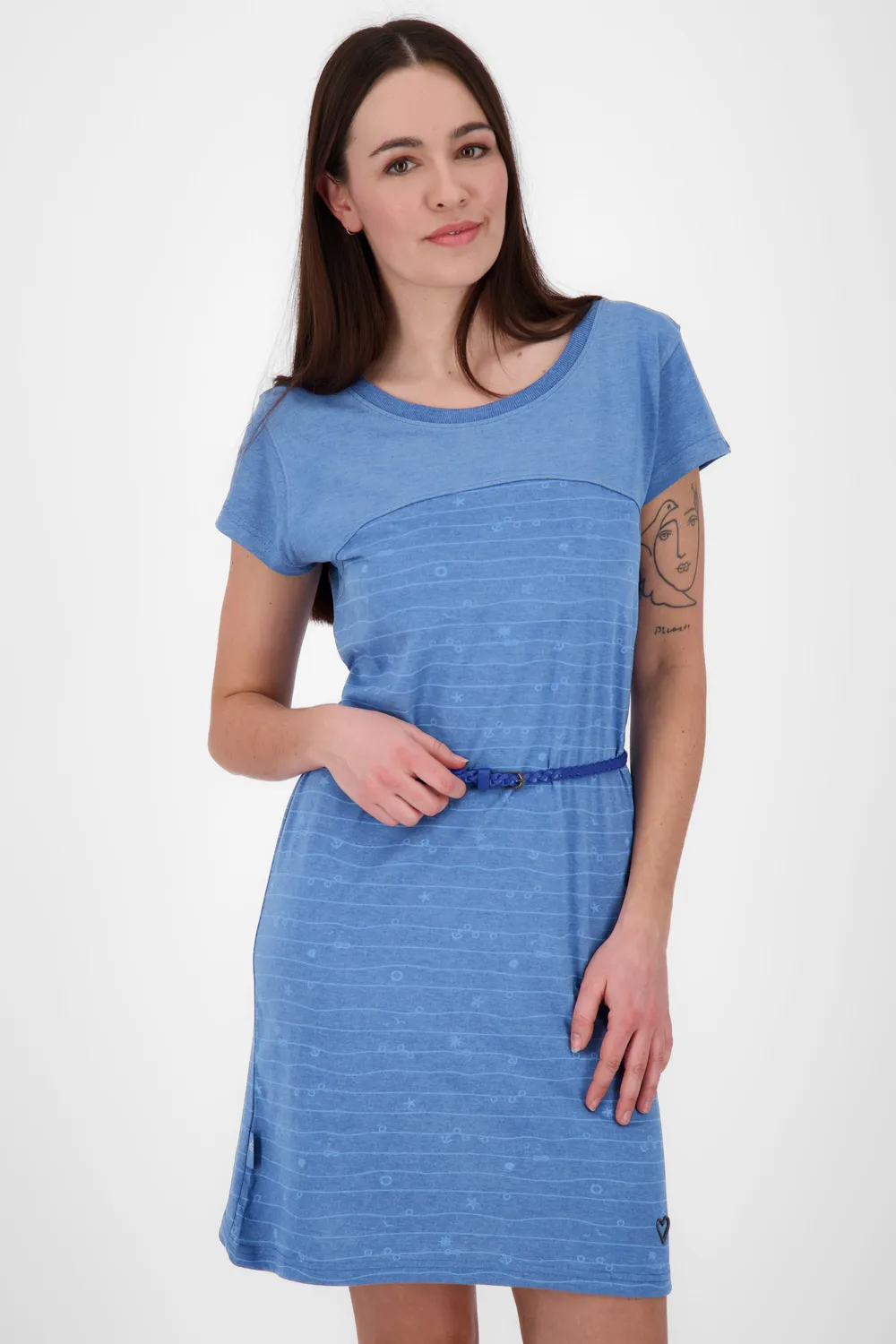 Alife & Kickin ClariceAK Kleid Blau Streifen Retro