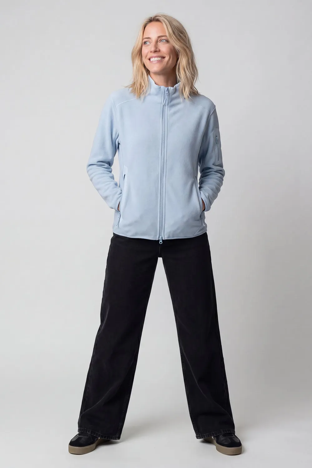 Alife & Kickin SagaAK F Fleece Sweatjacke Damen Blau