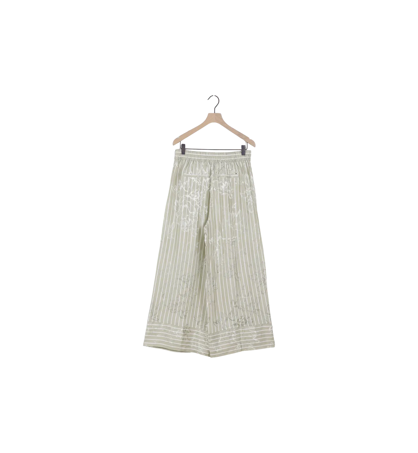 Mos Mosh MMBiby Flawo Stripe Hose weit Moss Gray M
