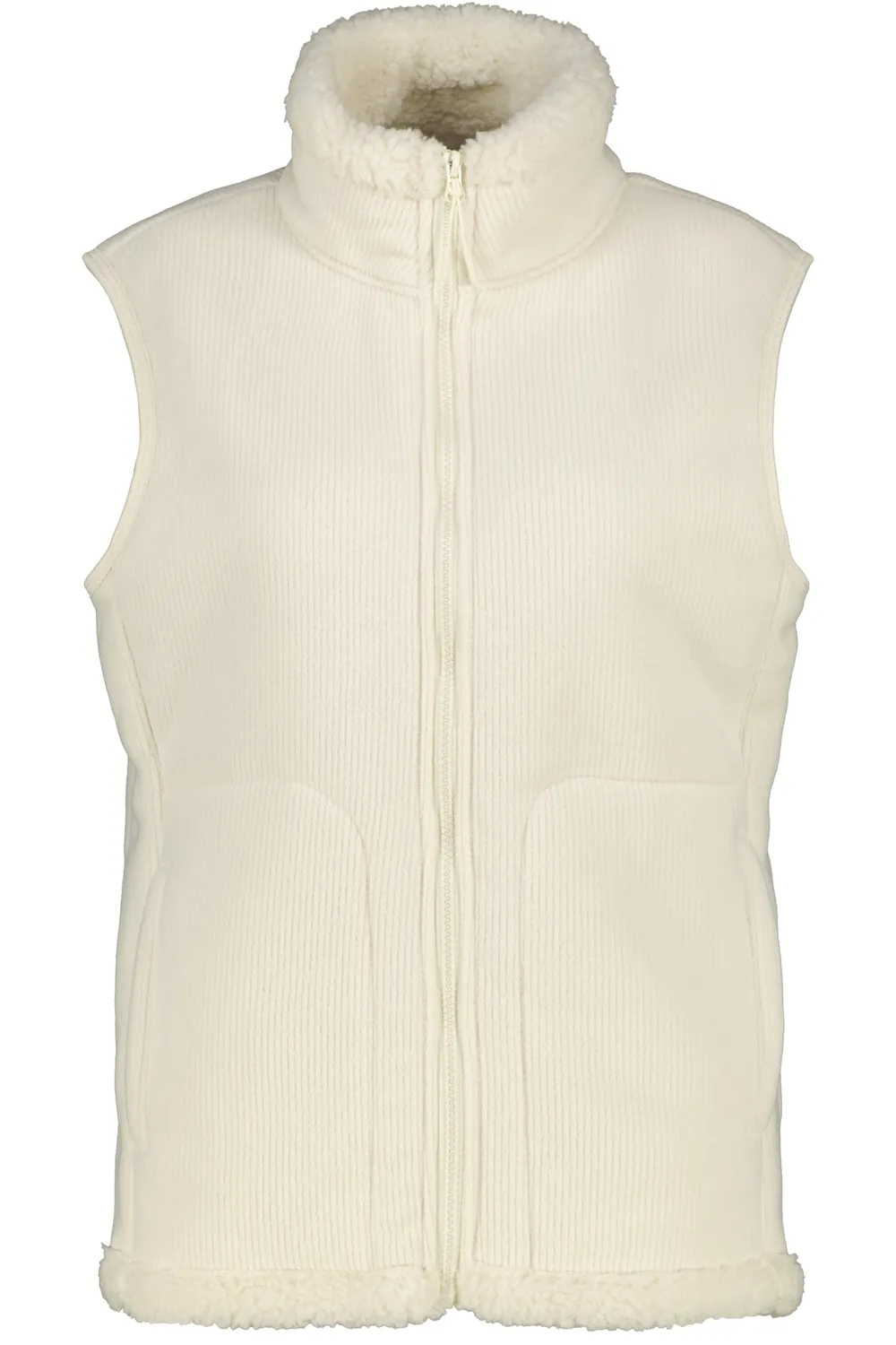 Alife & Kickin EstherAK T Weste Off White Teddy Damen
