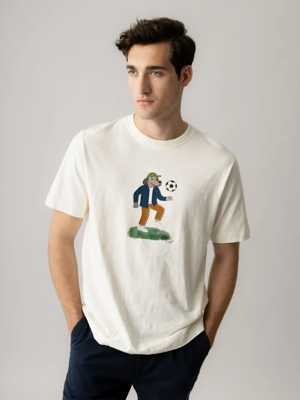 Mos Mosh MMGLudvig T-Shirt White Bio-Baumwolle