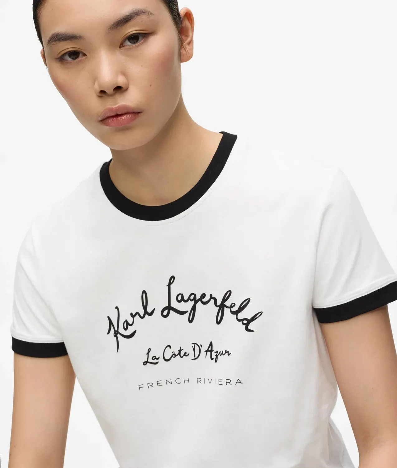 Karl Lagerfeld Cote D'Azur T-Shirt Paspel Unisex