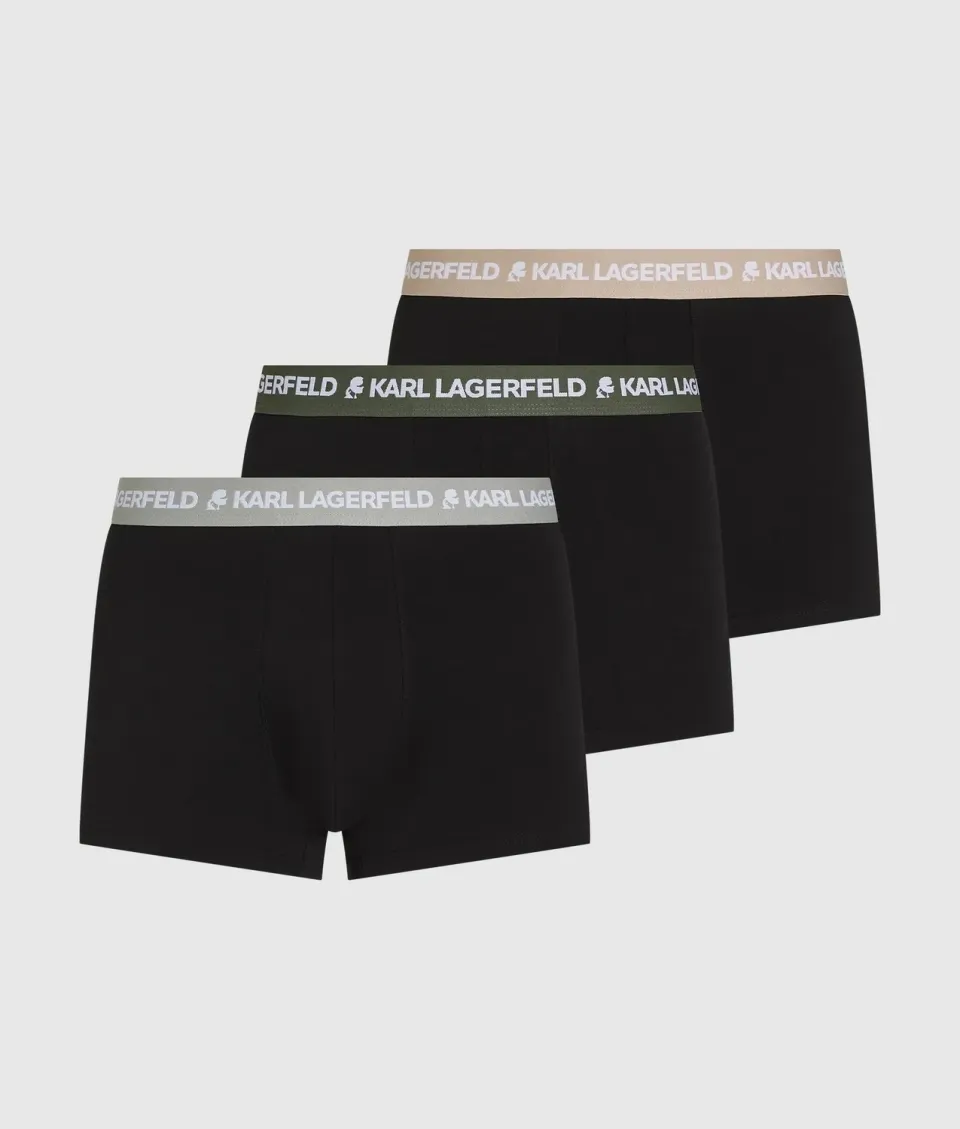 Karl Lagerfeld Logo Trunks 3-Pack Unterhosen Baumwolle