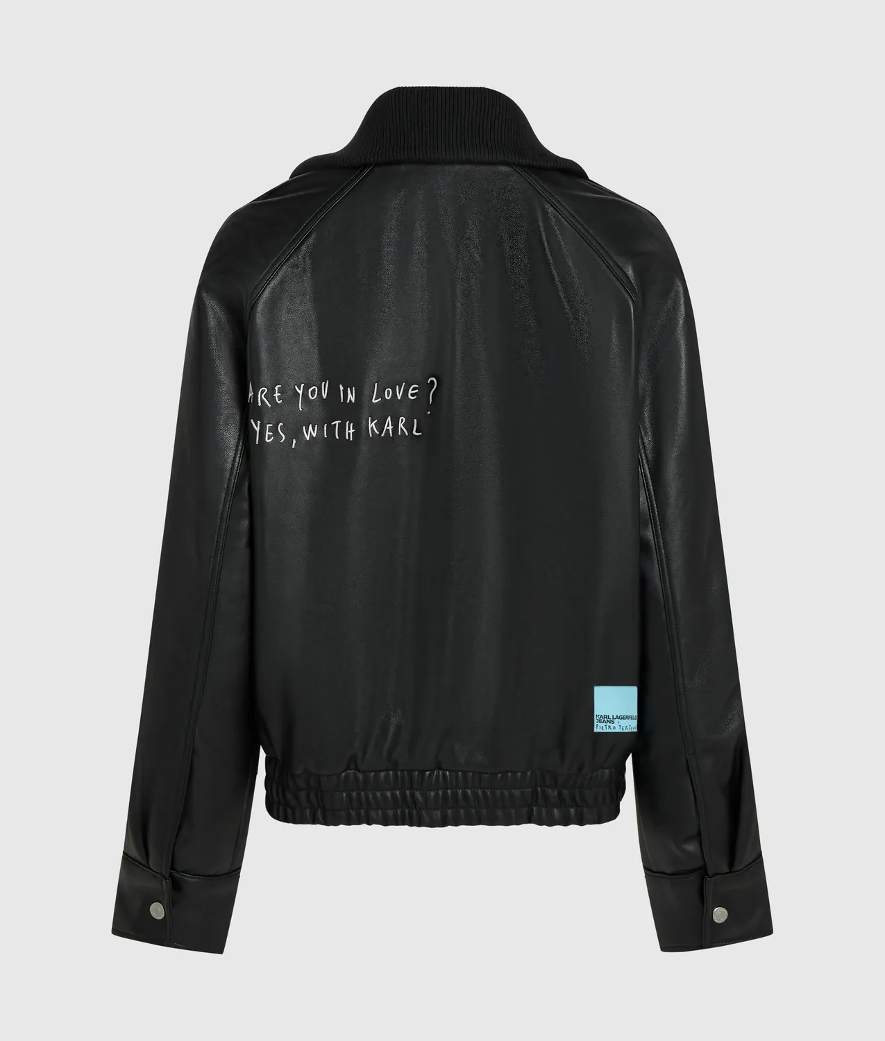 Karl Lagerfeld KLJ X Pietro Terzini Jacke Kunstleder wattiert