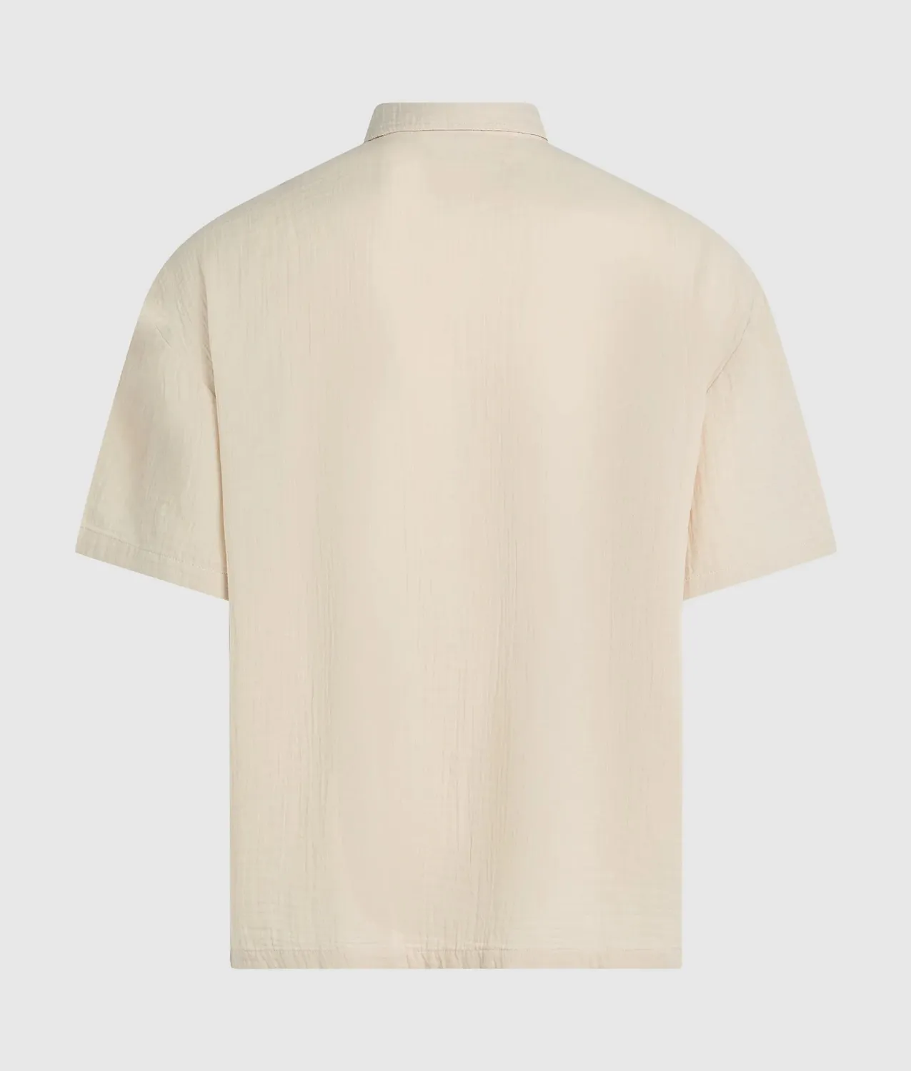 Karl Lagerfeld KL Jeans Crinkle Hemd Kurzarm Logo