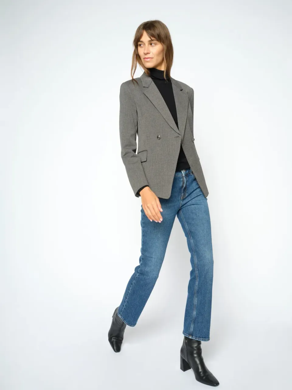Mos Mosh MMAshley Galleon Flare Jeans Blau Mid Waist