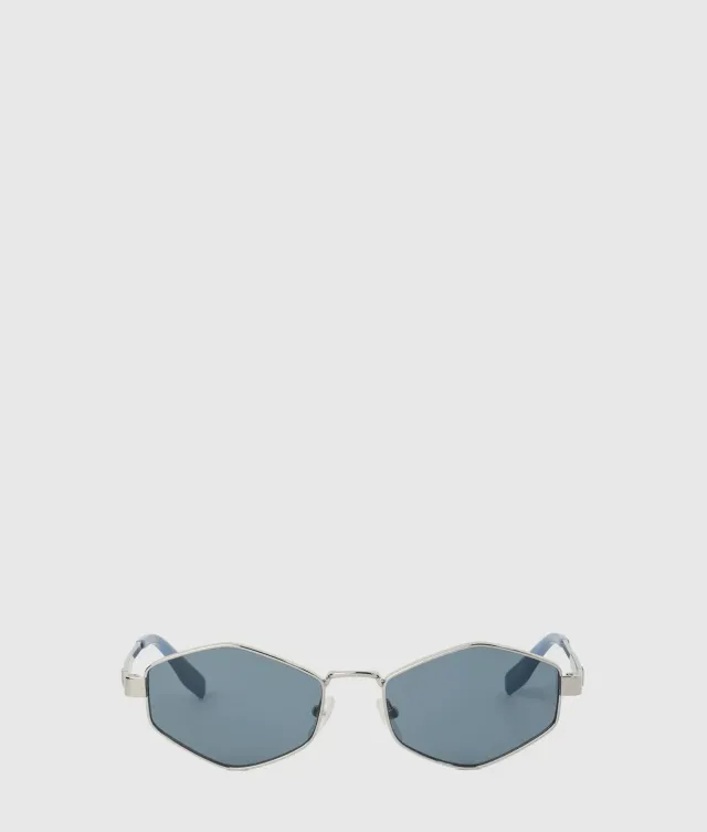 Karl Lagerfeld Monogram Sonnenbrille geometrisch Metall Einheitsgröße