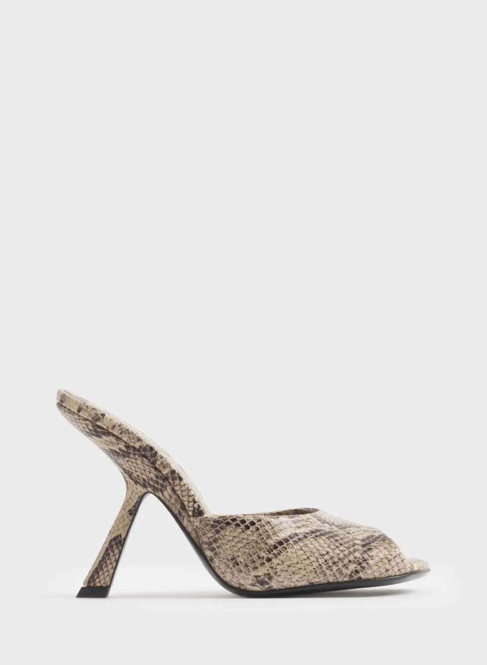 Mugler Peep-Toe Mules 105 Lack-Mules