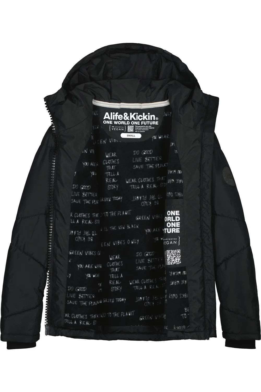 Alife & Kickin KasandraAK A Winterjacke Schwarz Stepp