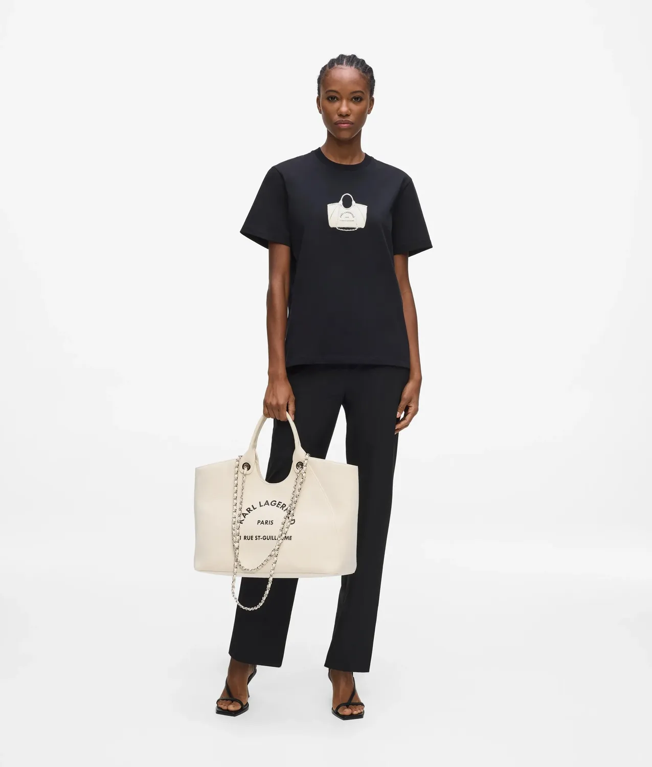 Karl Lagerfeld Exclusive Bag T-Shirt Bio-Baumwolle