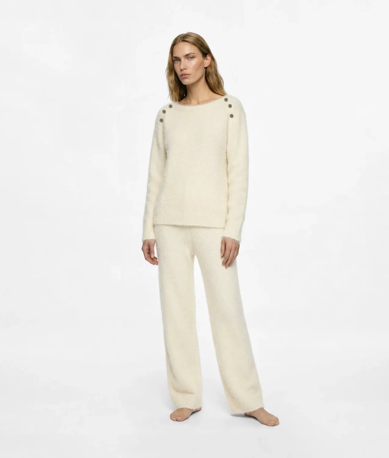 Karl Lagerfeld Fluffy Loungewear Pullover Damen XS-XL flauschig