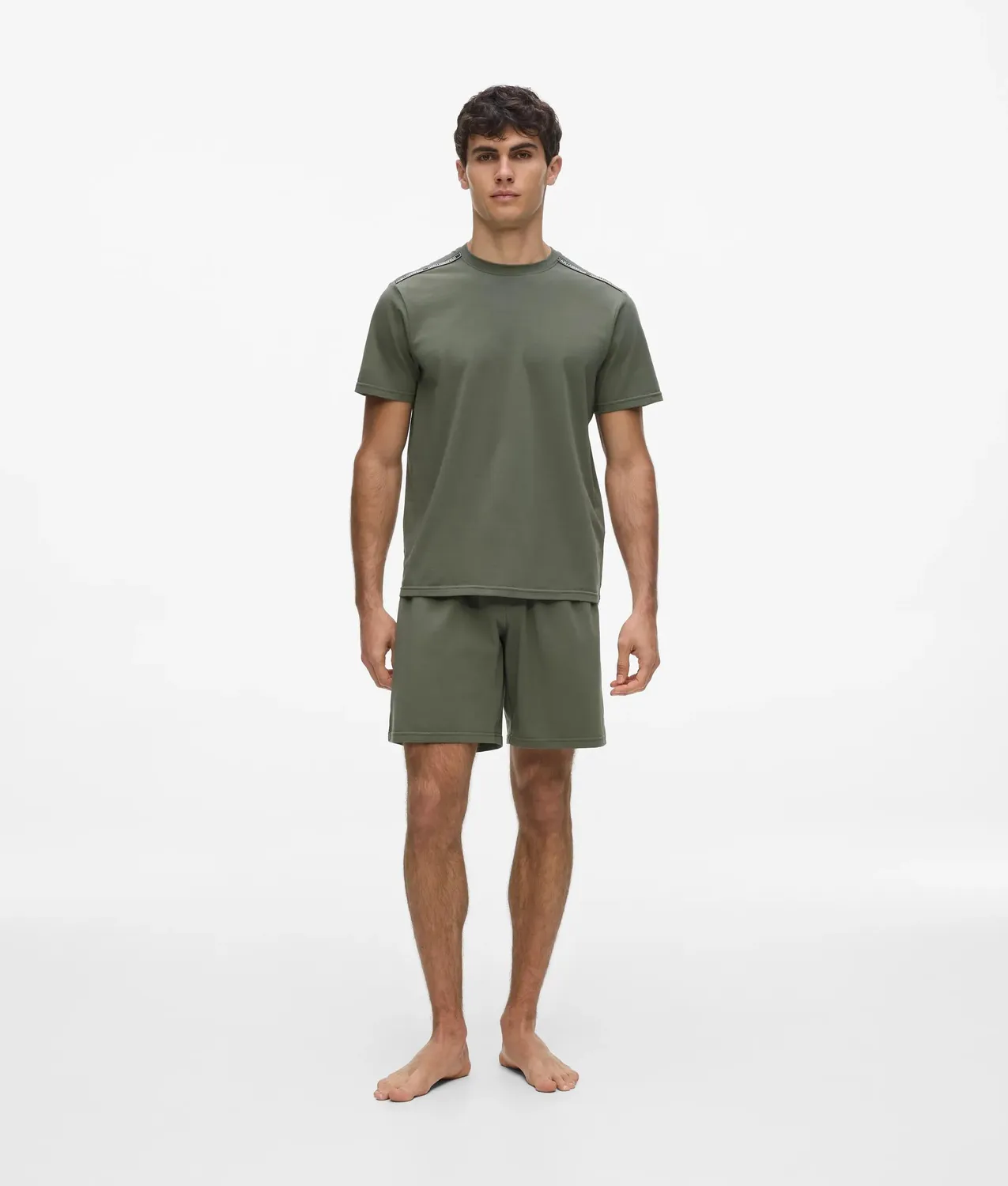 Karl Lagerfeld Logo Tape Pyjama Set kurz