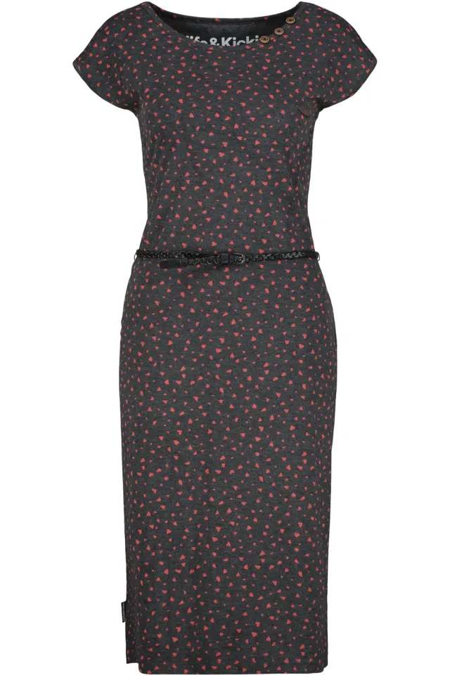 Alife & Kickin MelliAK Dress Schwarz Damen Alloverprint