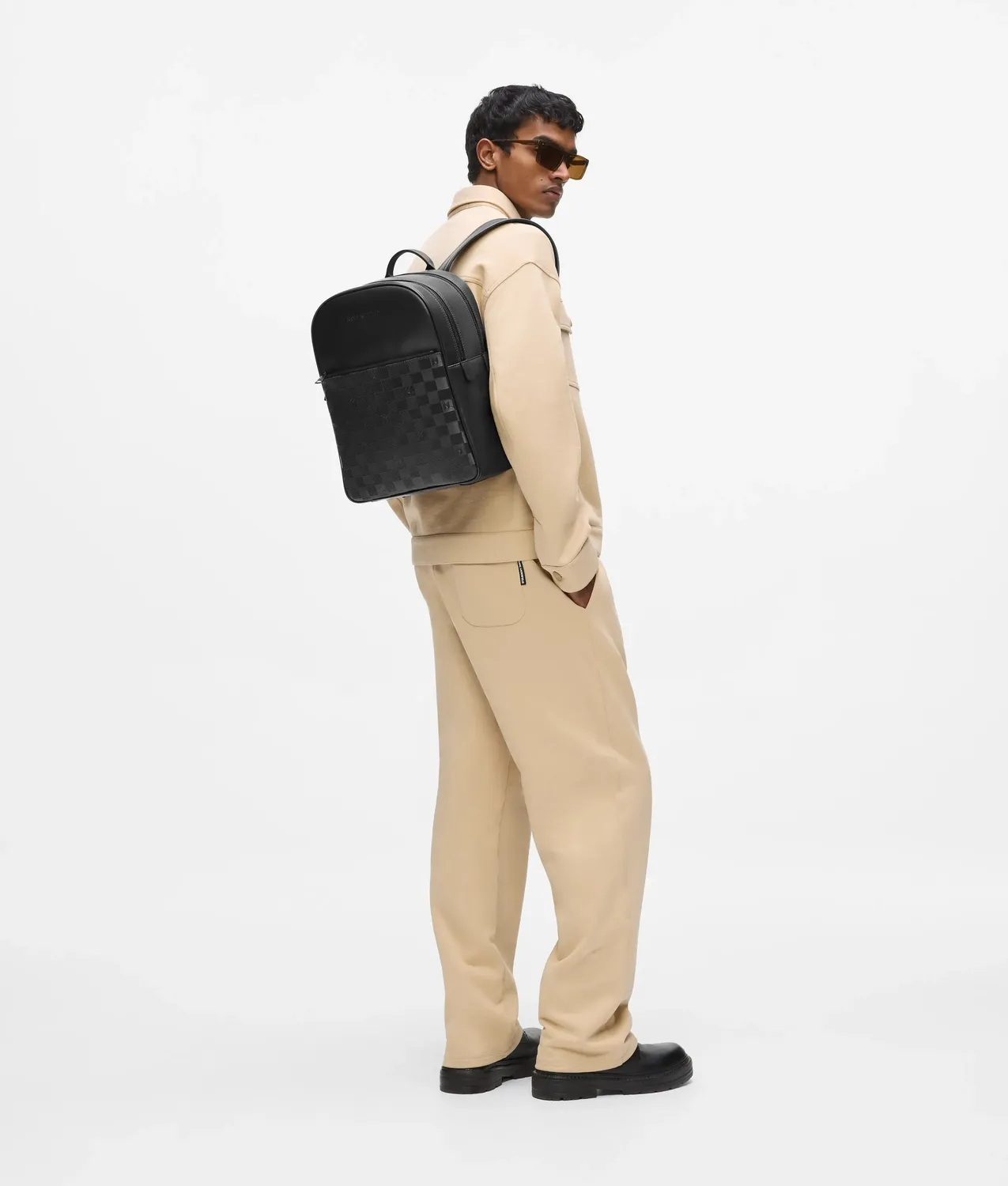 Karl Lagerfeld Monogram Checkerboard Rucksack Einheitsgröße