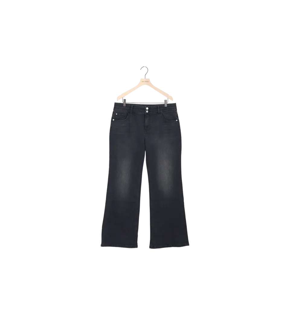 Mos Mosh MMMarlena Shimmer Jeans Black 32 Regular Glanz