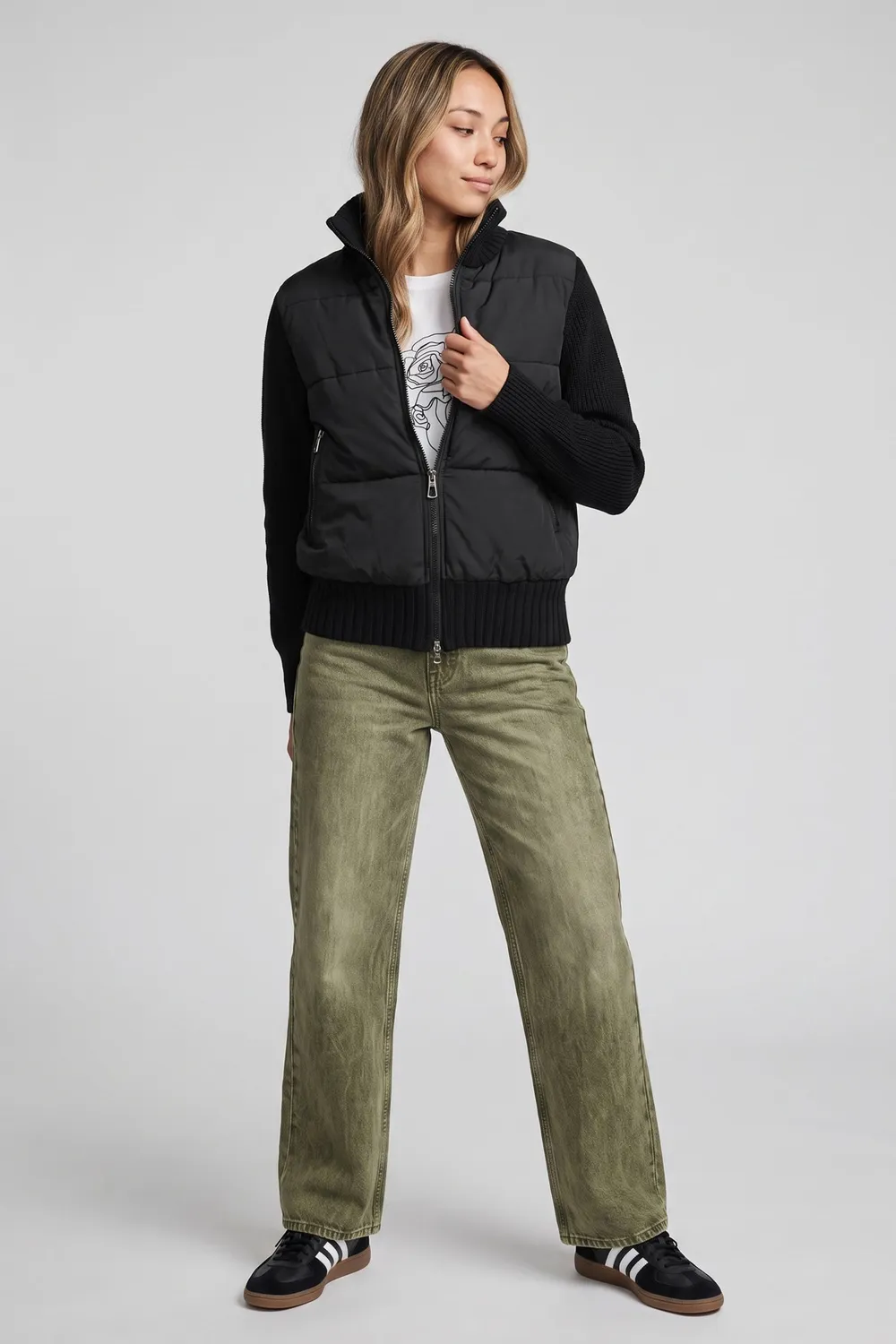 Alife & Kickin LyaAK A Jacke Schwarz Damen leicht