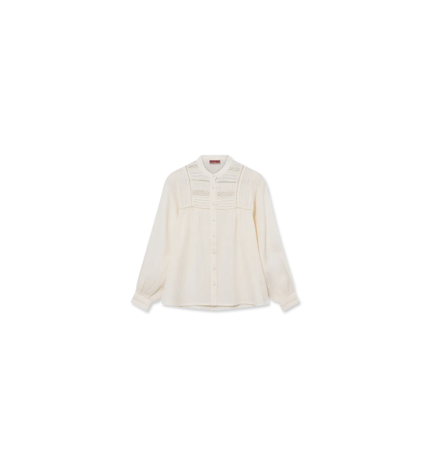 Mos Mosh MMHStory Lace Bluse XS-XL Ecru Baumwolle