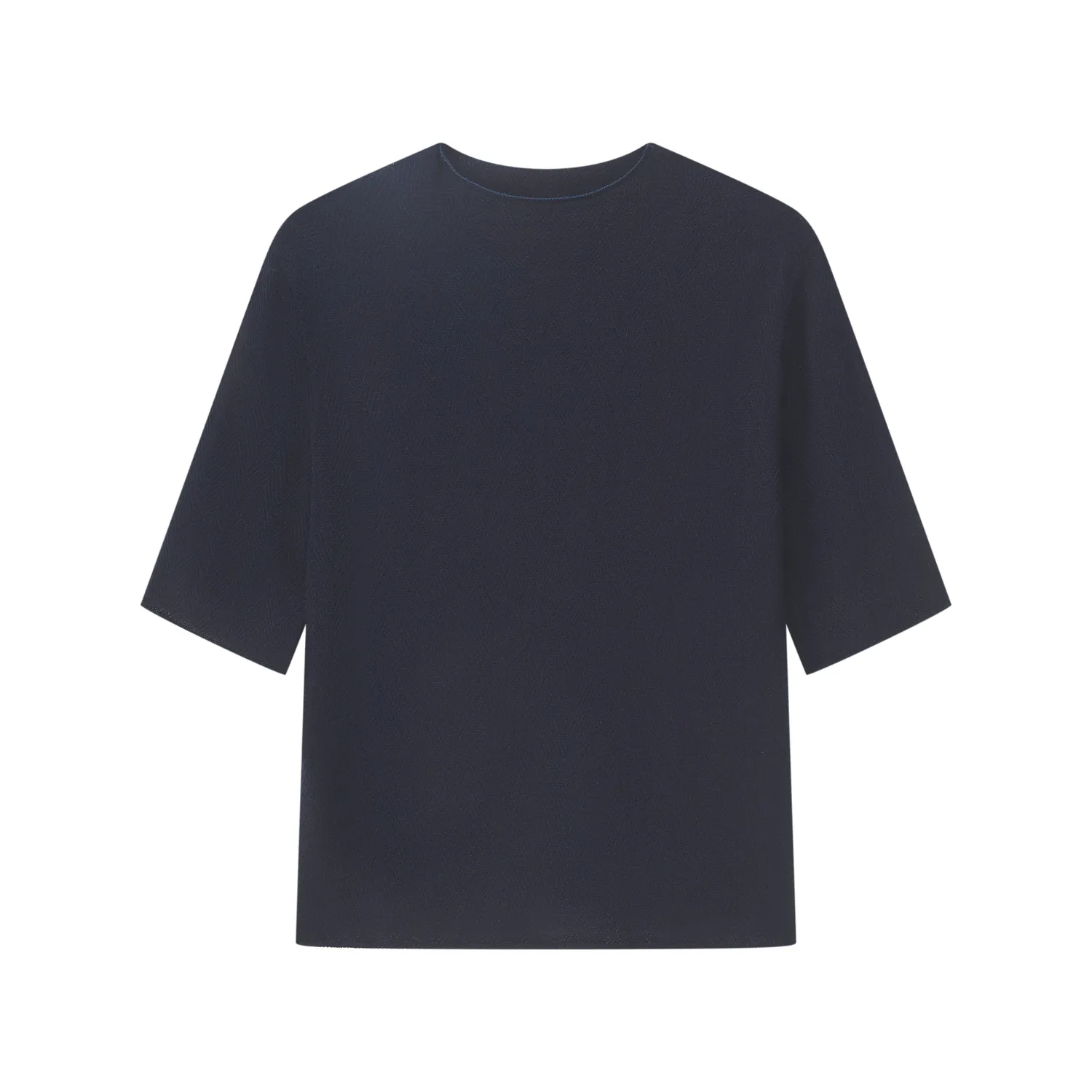 Senatex Strickshirt Fischgrätmuster Basic Cream