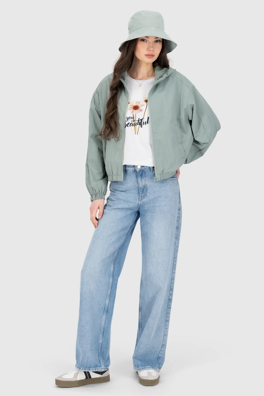 Alife & Kickin JovanaAK A Jacke Hellgrün Nylon vegan