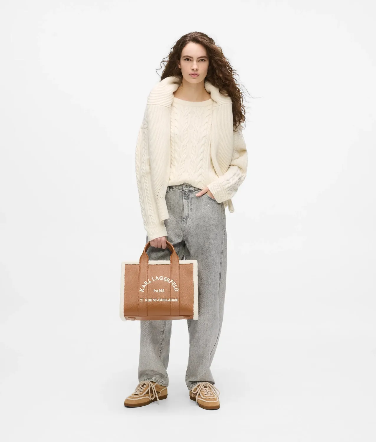 Karl Lagerfeld Rue St-Guillaume Medium Tote Teddy