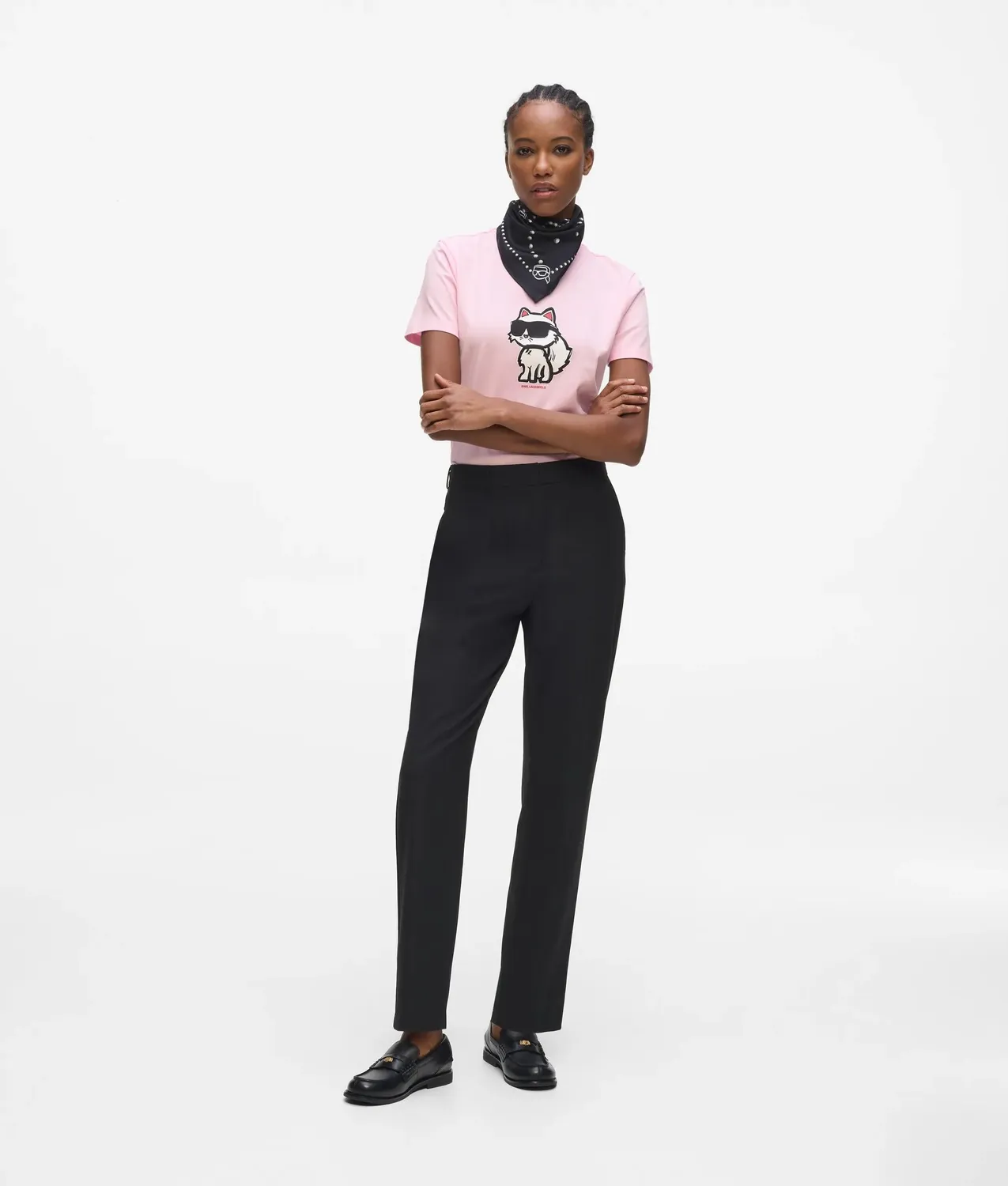 Karl Lagerfeld Ikon Choupette T-Shirt Bio-Baumwolle