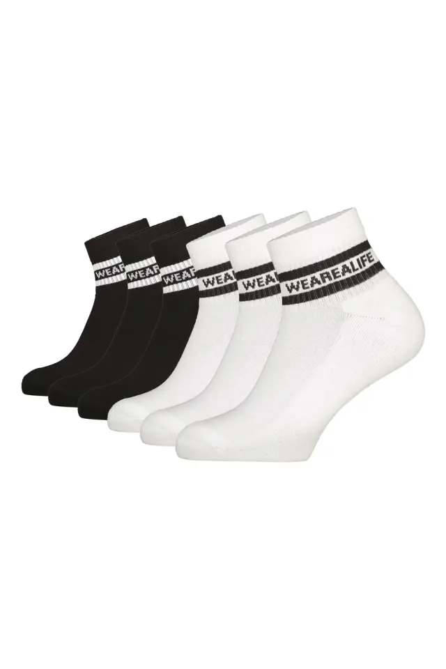 Alife & Kickin RikaAK Socken 6er Schwarz-Weiß