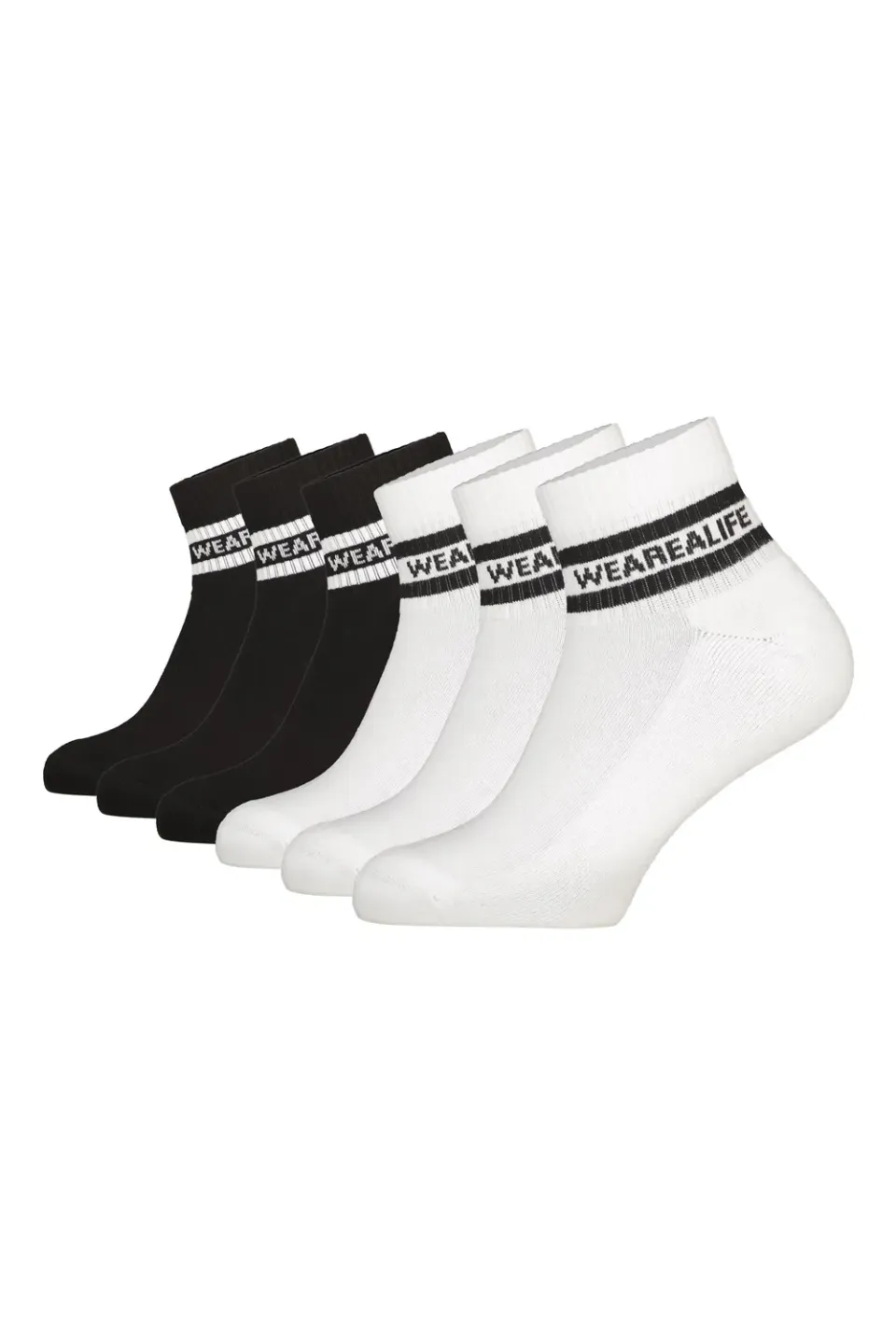 Alife & Kickin RikaAK Socken 6er Schwarz-Weiß