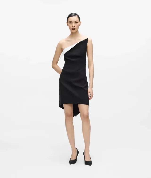 Karl Lagerfeld KL Studio Kleid asymmetrisch Wolle
