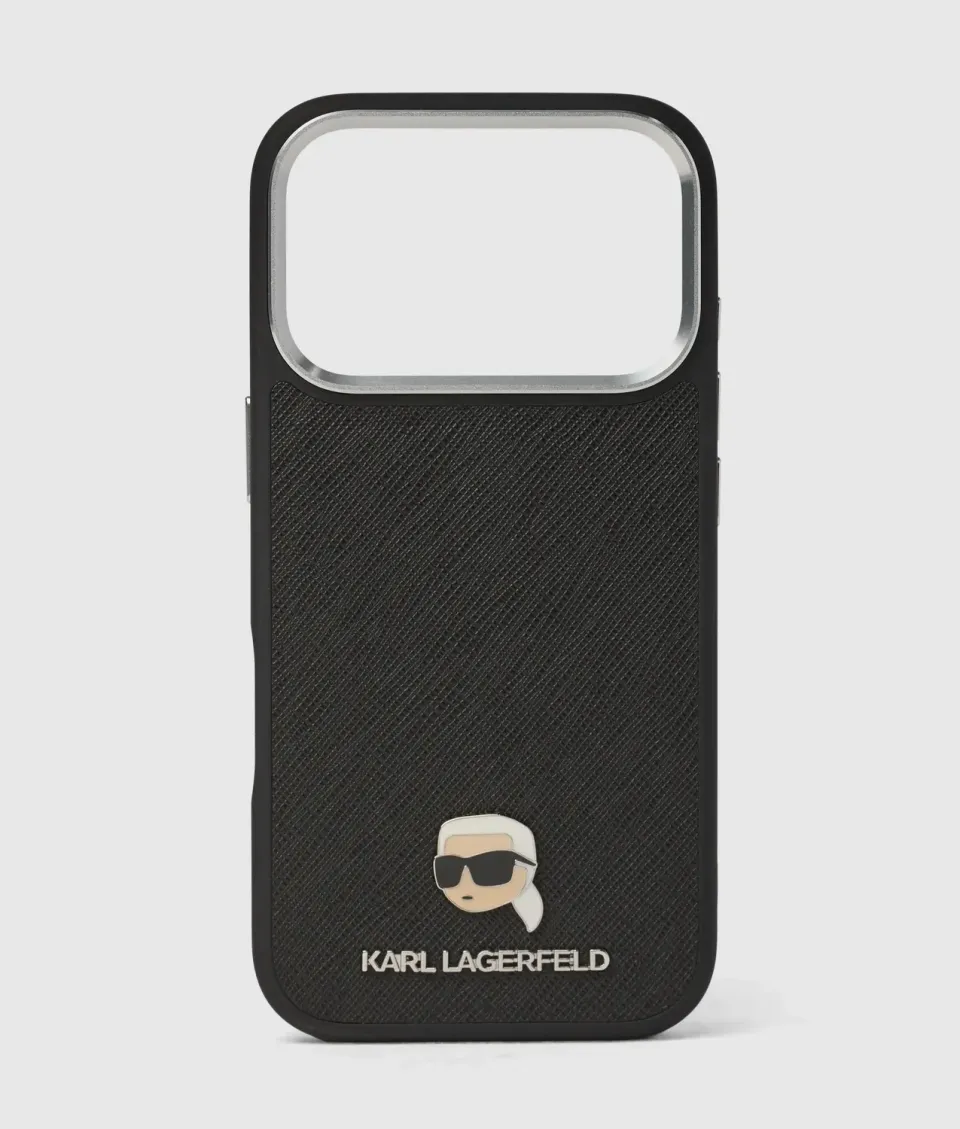Karl Lagerfeld Ikon Karl iPhone 16 Pro Handyhülle One Size Leder-Optik