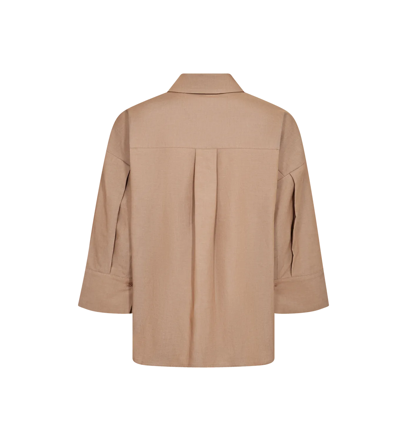 Mos Mosh MMBritze Cam Baumwollbluse Dark Camel