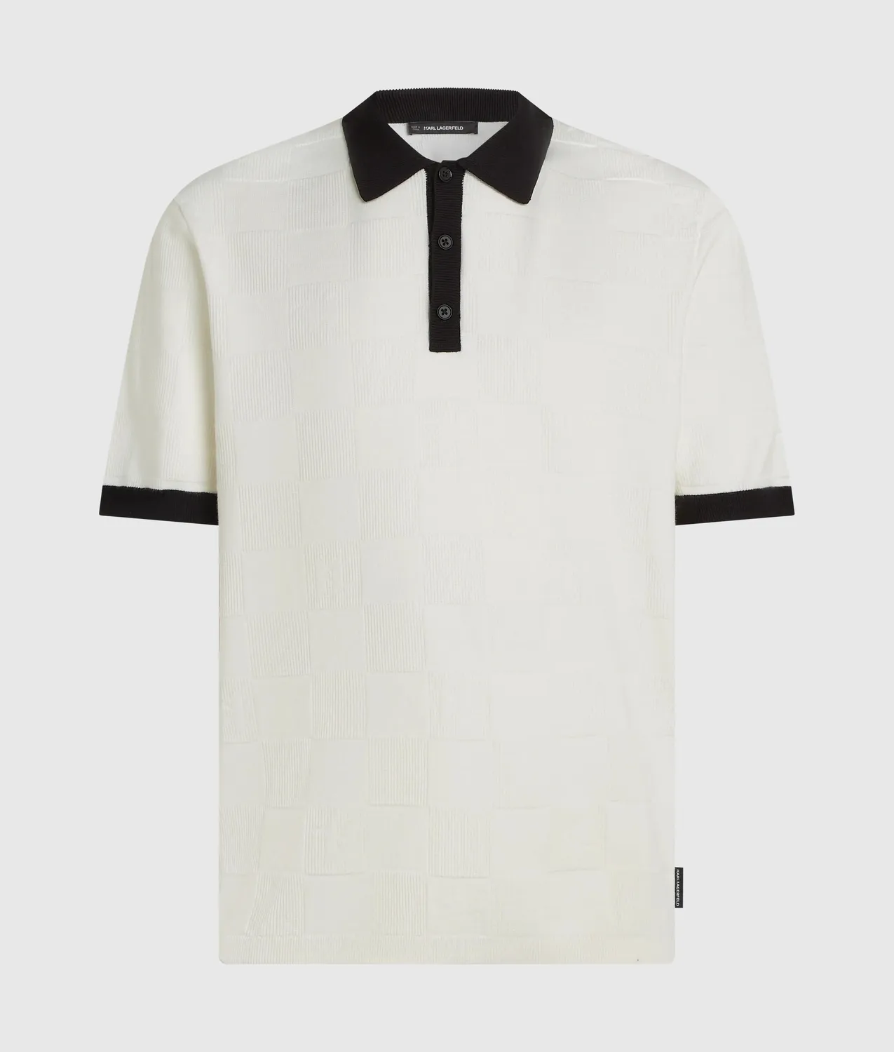 Karl Lagerfeld Monogram Polo kariert Herren