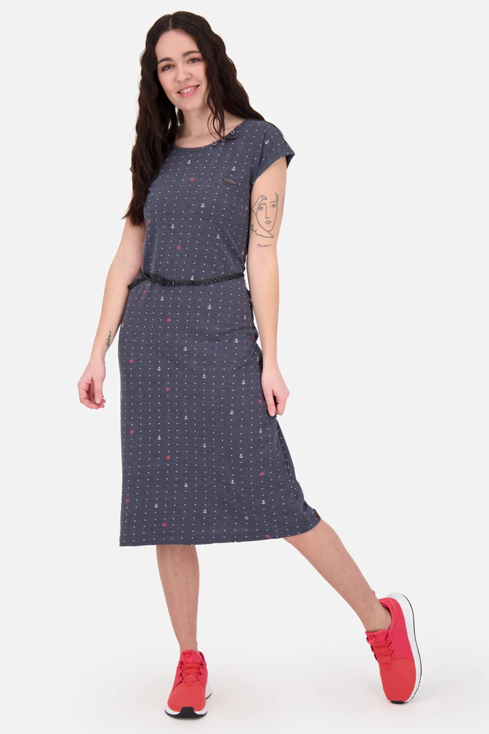 Alife & Kickin MelliAK B Kleid Dunkelblau Jersey kurz
