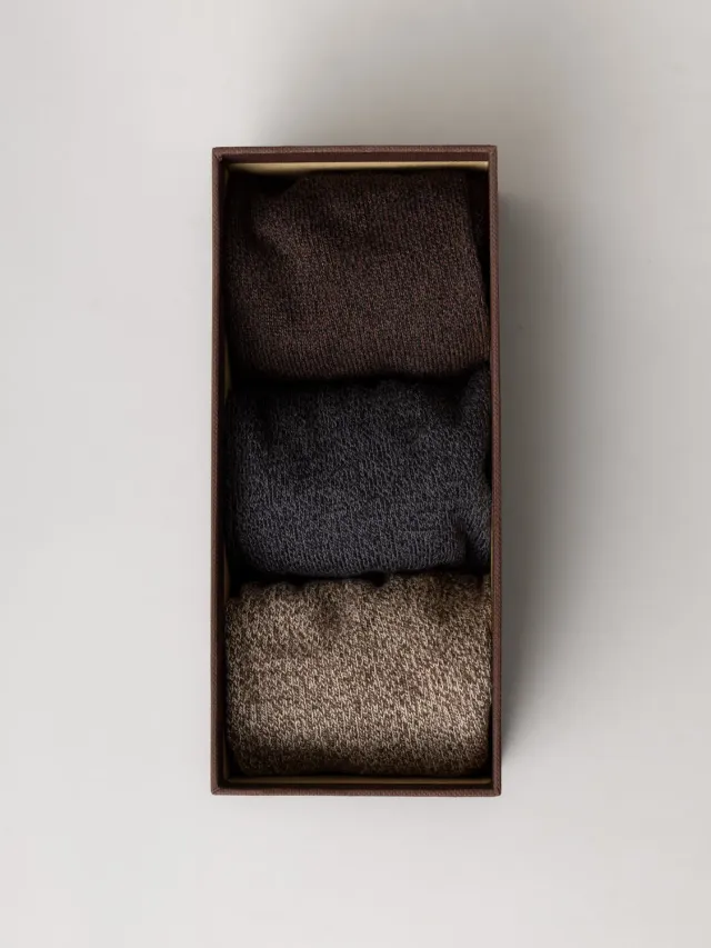 Mos Mosh Enzo Melange Socken Multi 3er Set