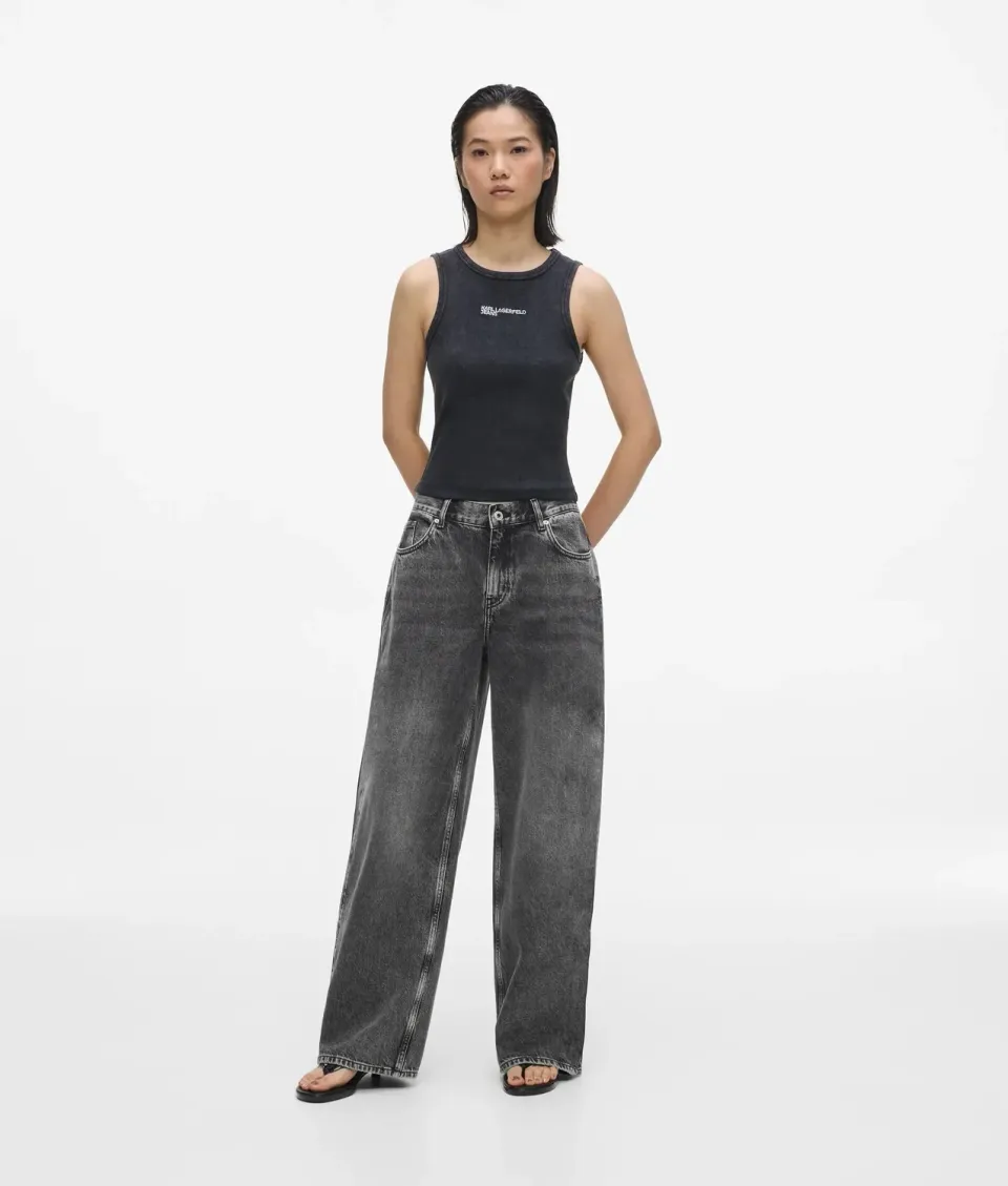 Karl Lagerfeld KL Jeans Damen Wide Low-Rise