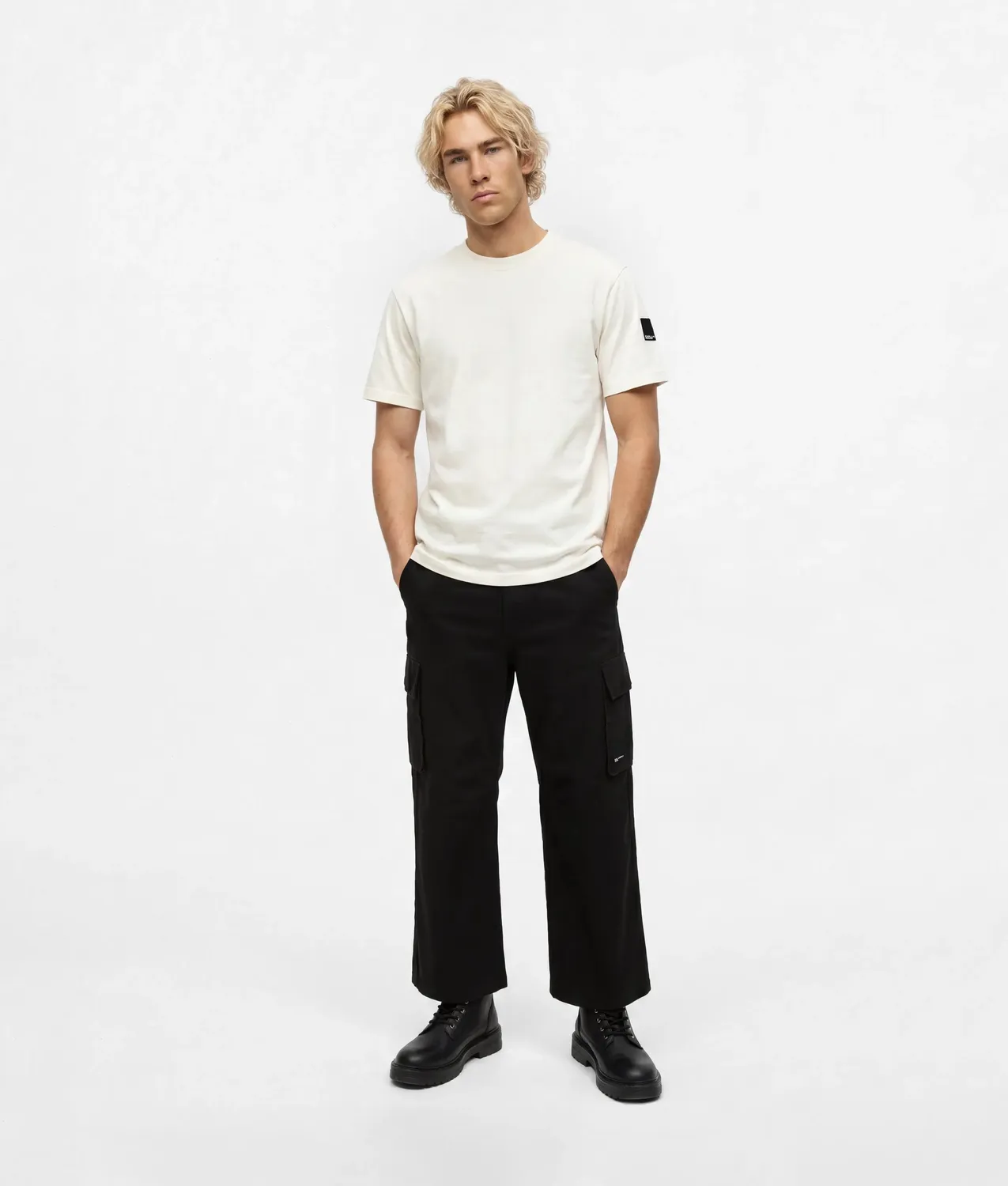 Karl Lagerfeld Jeans Patch Logo T-Shirt Baumwolle