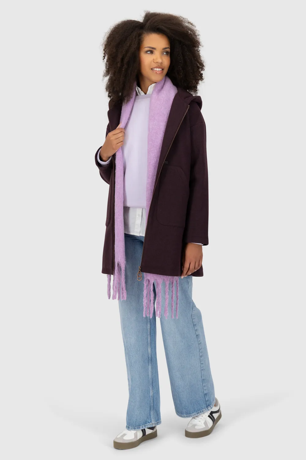 Alife & Kickin LilithAK J Steppmantel Violett Winter