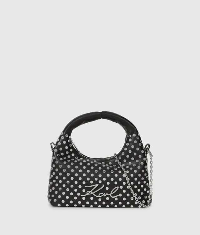 Karl Lagerfeld K/Soiree Handtasche Mini Nieten Kette