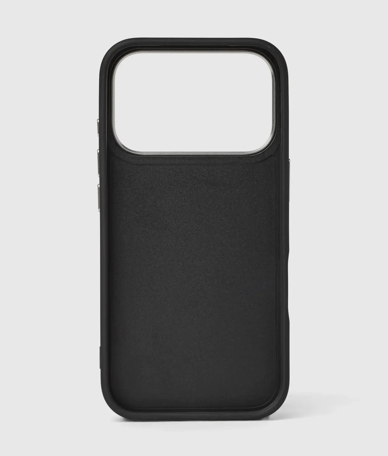 Karl Lagerfeld Signature iPhone 17 Pro Hülle Nieten Leder