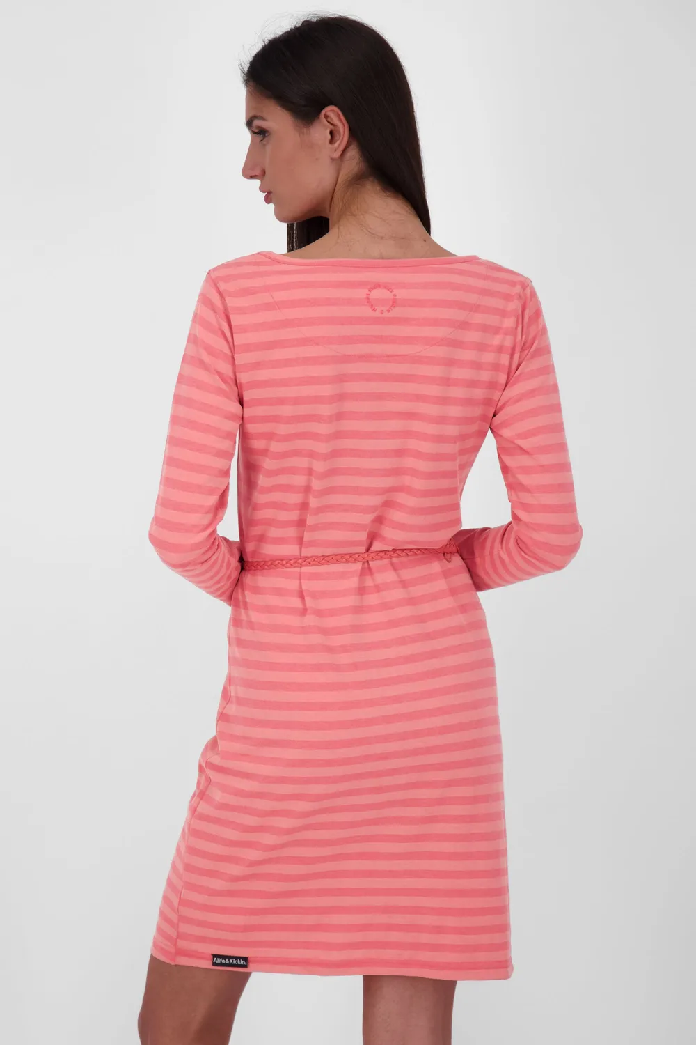 Alife & Kickin EllinAK Z Jerseykleid Rot Gestreift Damen