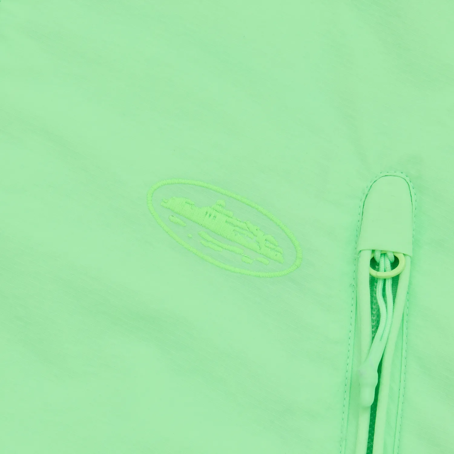 Corteiz Litework Quattro Jacke Green Nylon Mesh