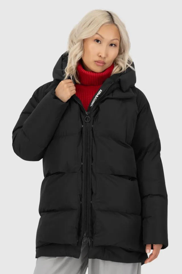 Alife & Kickin LykkeAK A Puffer Parka Schwarz Damen Winter