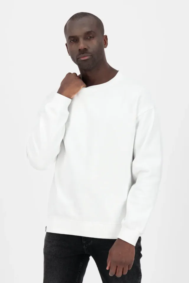 Alife & Kickin LucAK A Sweatshirt Weiß Herren Baumwolle