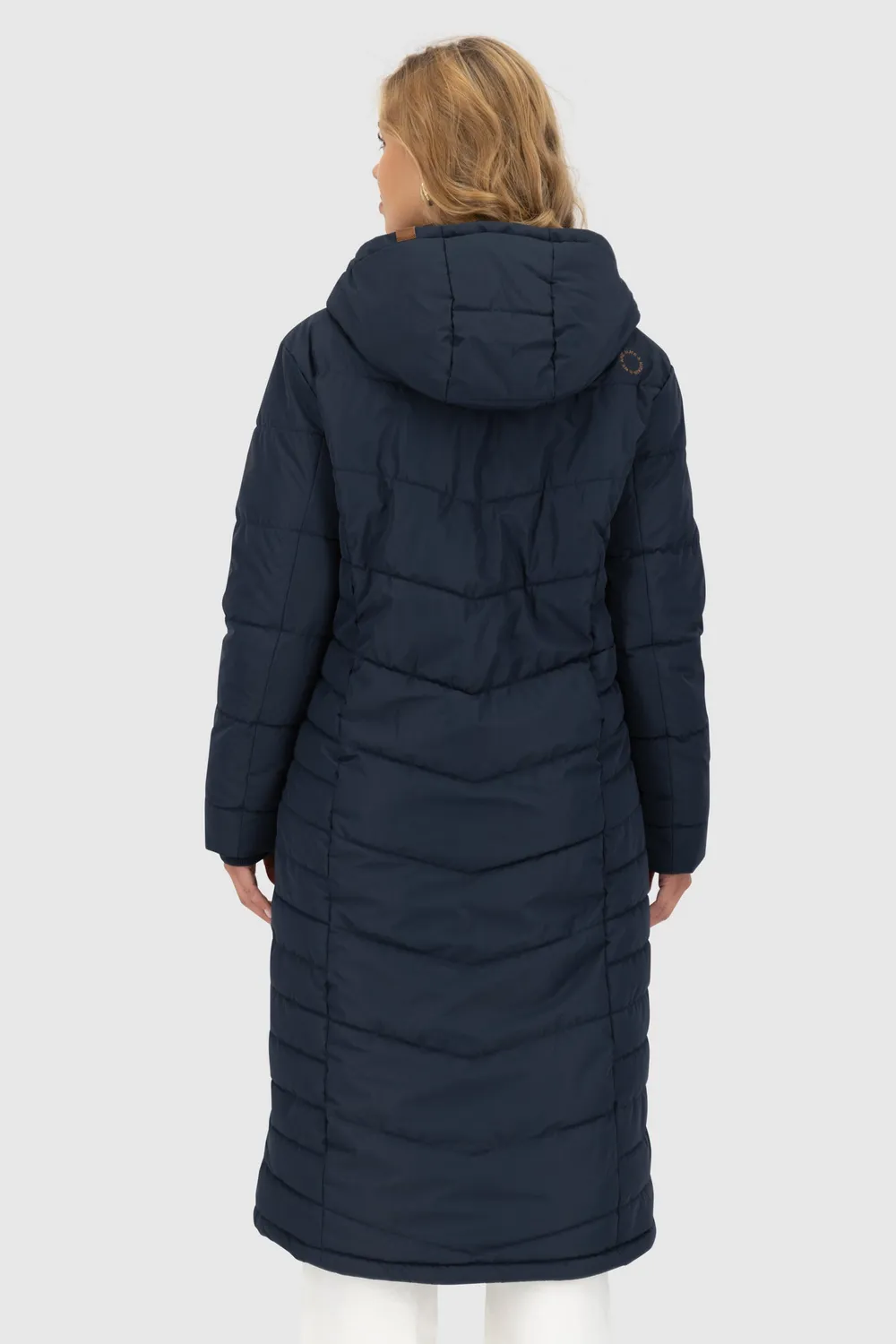 Alife & Kickin JuaAK A Puffer Coat Dunkelblau lang