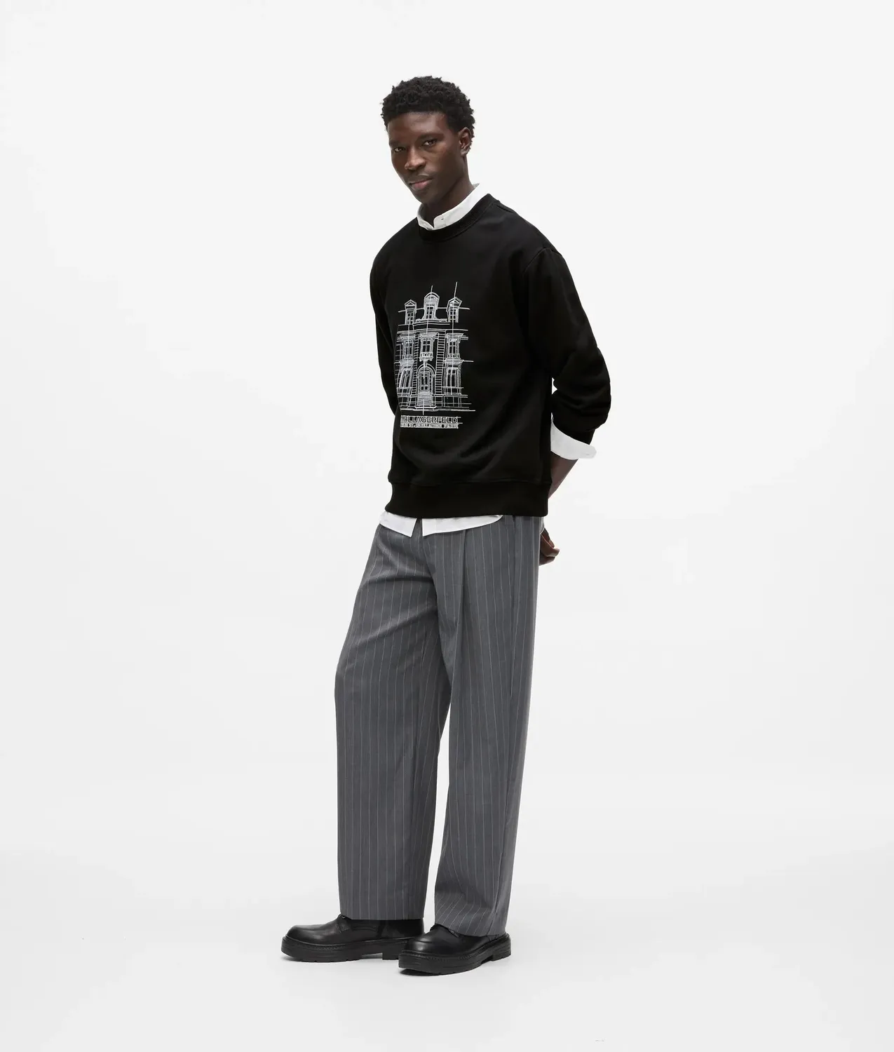 Karl Lagerfeld Maison de Karl Sketch Sweatshirt Bio-Baumwolle